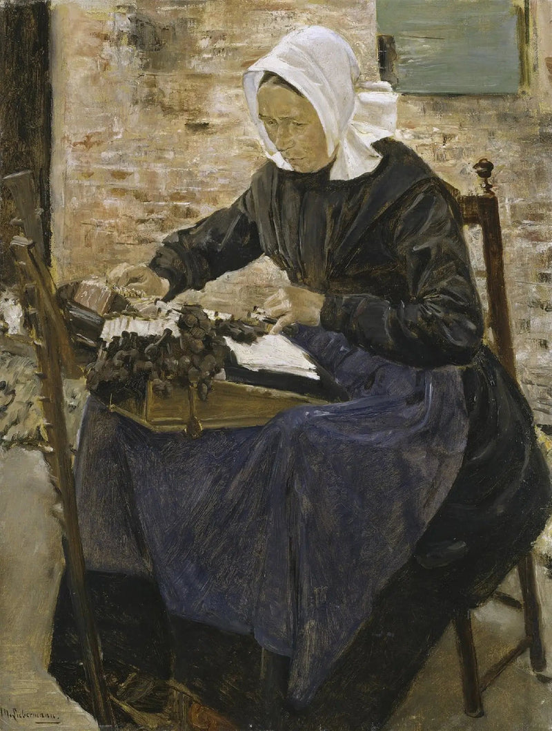 En nederlandsk blondemaker - Max Liebermann