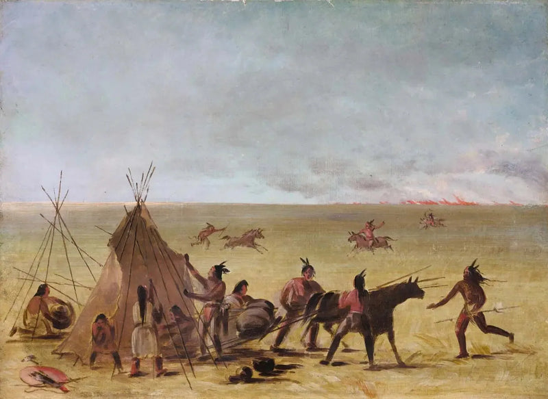 En indisk familie alarmert av nærheten til en brann i prærien - George Catlin

Source:
Une famille indienne alarmée par l'approche d'un incendie dans les prairies - George Catlin