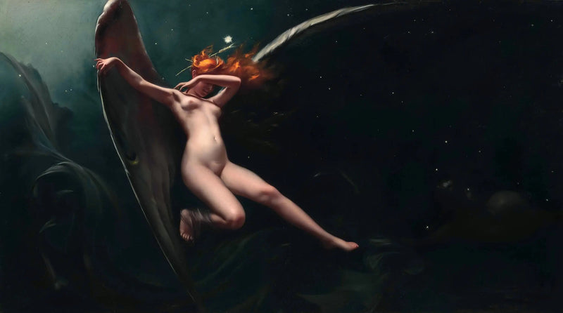 En fe under en stjerneklar himmel - Luis Ricardo Falero

Source:
Une fée sous un ciel étoilé - Luis Ricardo Falero