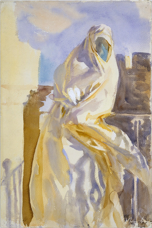 Une femme arabe - John Singer Sargent - Reproductions de tableaux et peintures haut de gamme