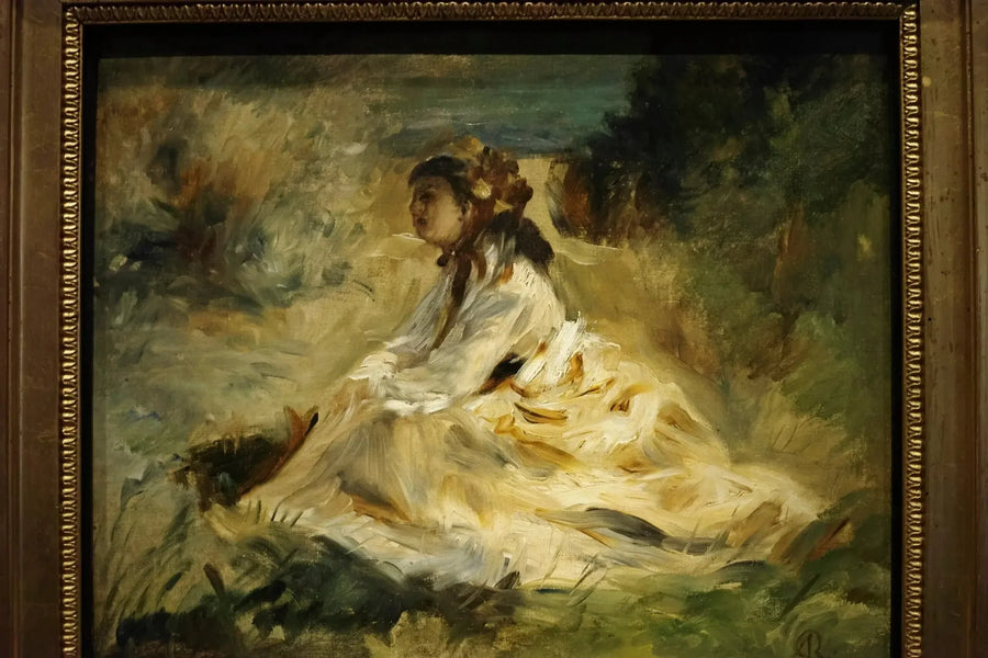 En kvinne på gresset (Lise Tréhot) - Pierre-Auguste Renoir