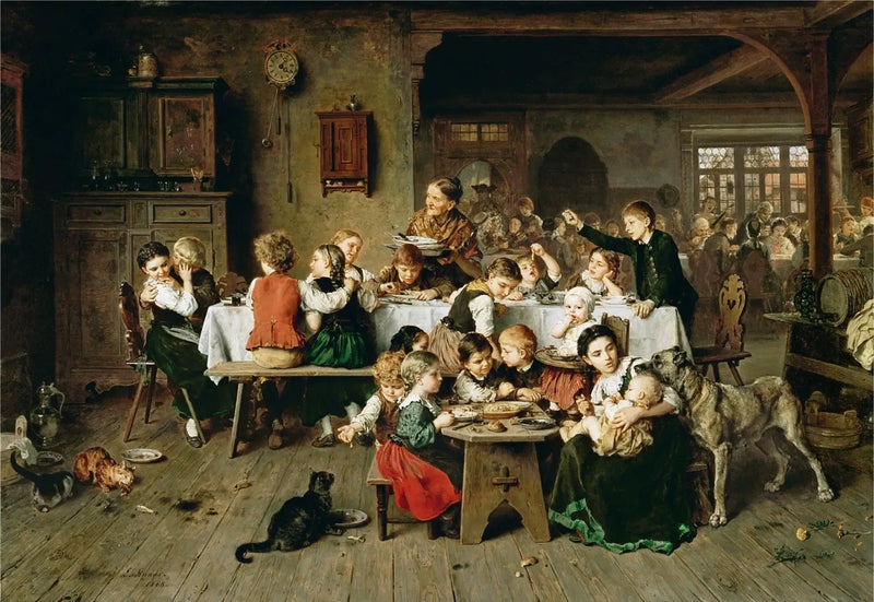 En barnefest (barnebordet) - Ludwig Knaus

Source:
Une fête d'enfants (la table des enfants) - Ludwig Knaus