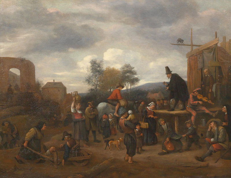 Une fête de village avec un charlatan - Jan Steen
