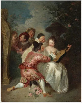 En musikalsk fest (Le Conteur) - Antoine Watteau