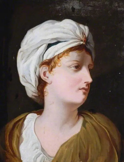 En jente med turban - Pierre Subleyras