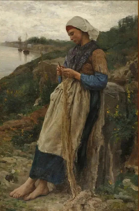 En fiskersønninne - Jules Breton