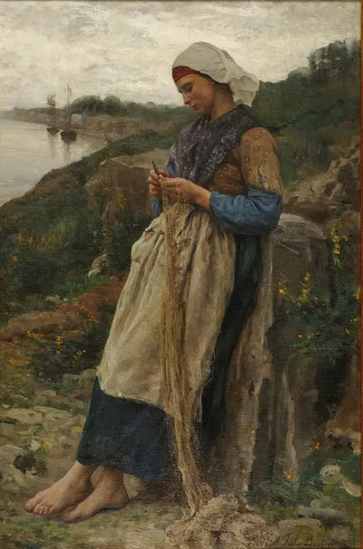 Une Fille de Pêcheur - Jules Breton - Alpha Reproduction