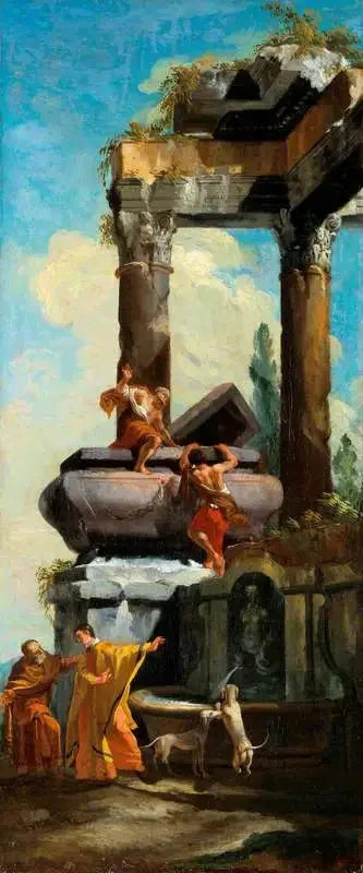 En fontene med klassiske ruiner - Giovanni Paolo Panini

Source:
Une fontaine avec des ruines classiques - Giovanni Paolo Panini