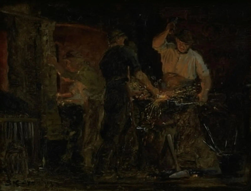 En smie i Hornbæk - Peder Severin Krøyer