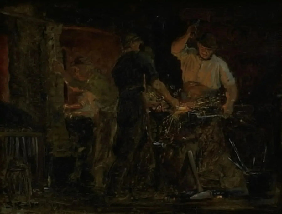 En smie i Hornbæk - Peder Severin Krøyer