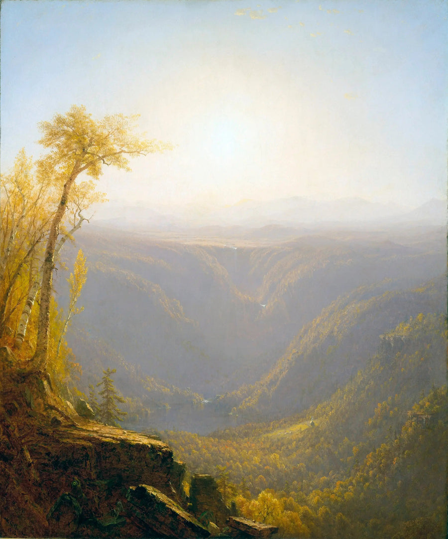En kløft i fjellene (kauterskillkrydder) - Sanford Robinson Gifford