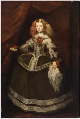 En spansk prinsesse i 1600-talls kostyme - Diego Velázquez
