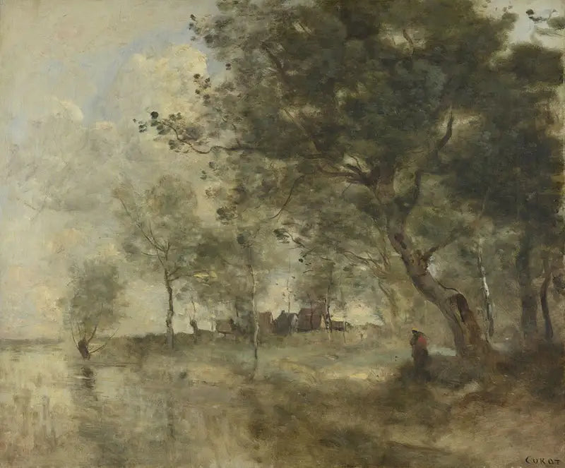 En flom - Jean-Baptiste Camille Corot