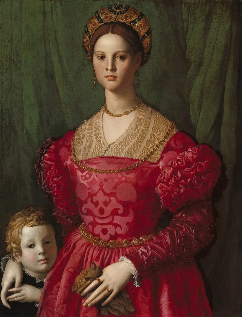 En ung kvinne og hennes lille gutt - Bronzino
