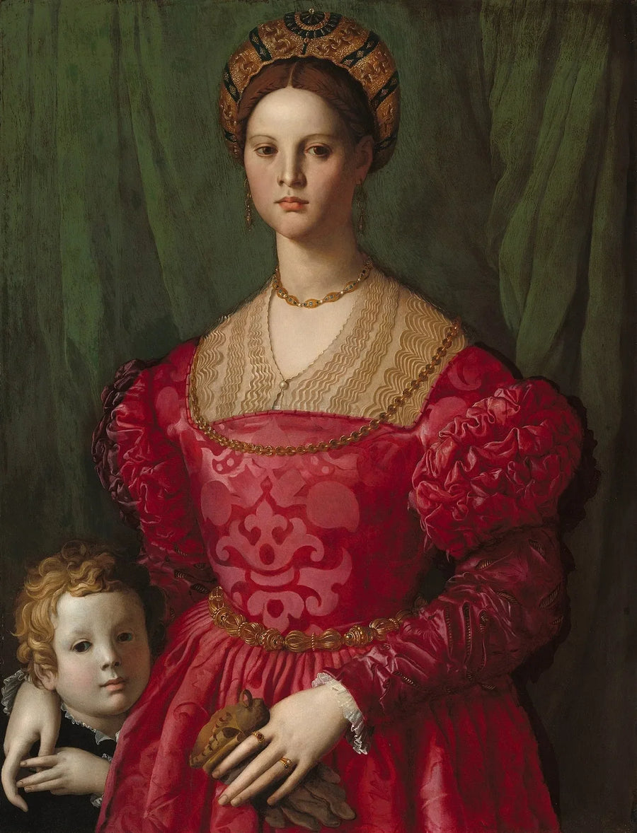 En ung kvinne og hennes lille gutt - Bronzino