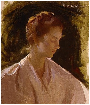 En ung jente - Frank Weston Benson
