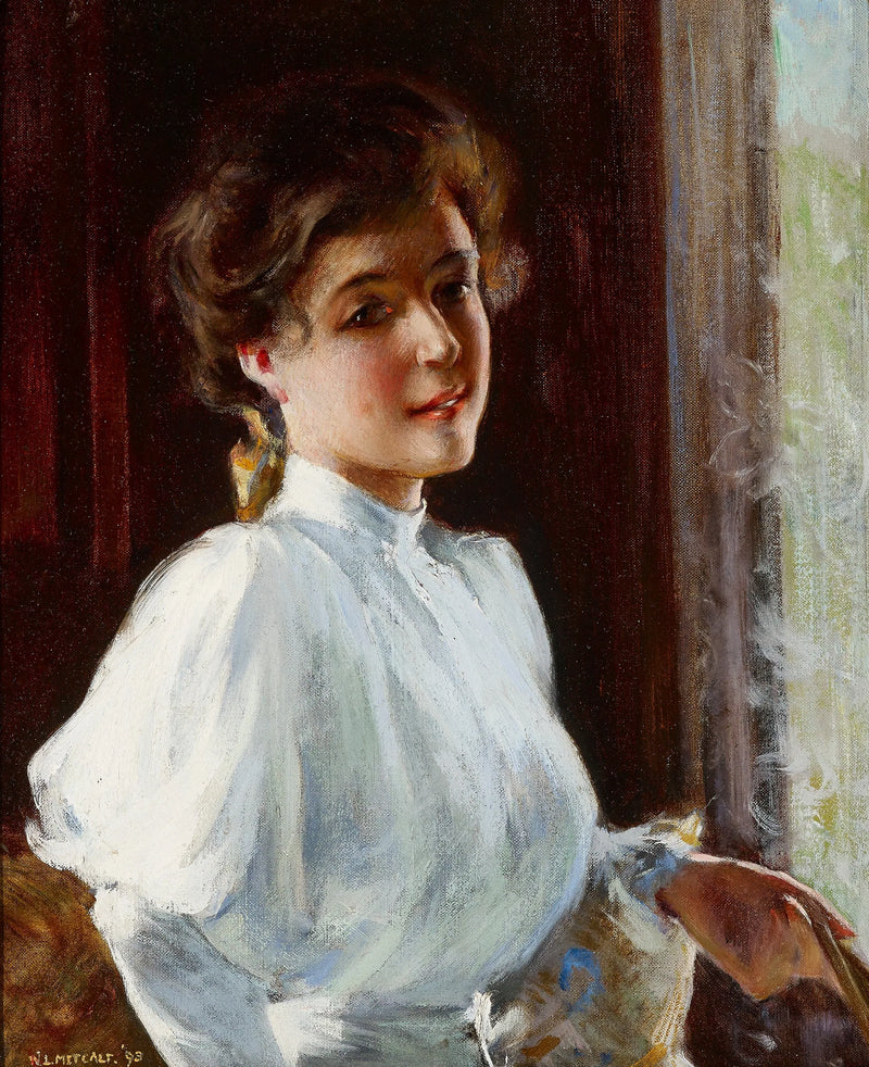 En ung jente - Willard Metcalf