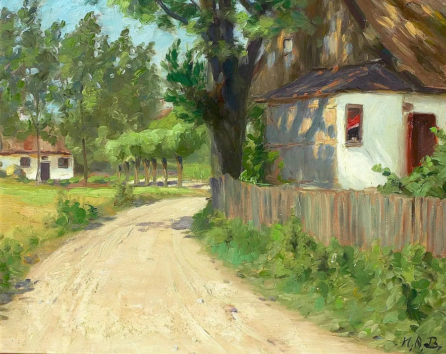 En sommerdag i en landsby i Fionia. - H. A. Brendekilde

Source:
Une journée d'été dans un village de Fionie. - H. A. Brendekilde