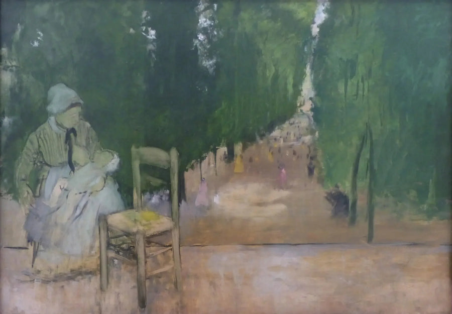 En barnepike i Luxembourg-hagen - Edgar Degas