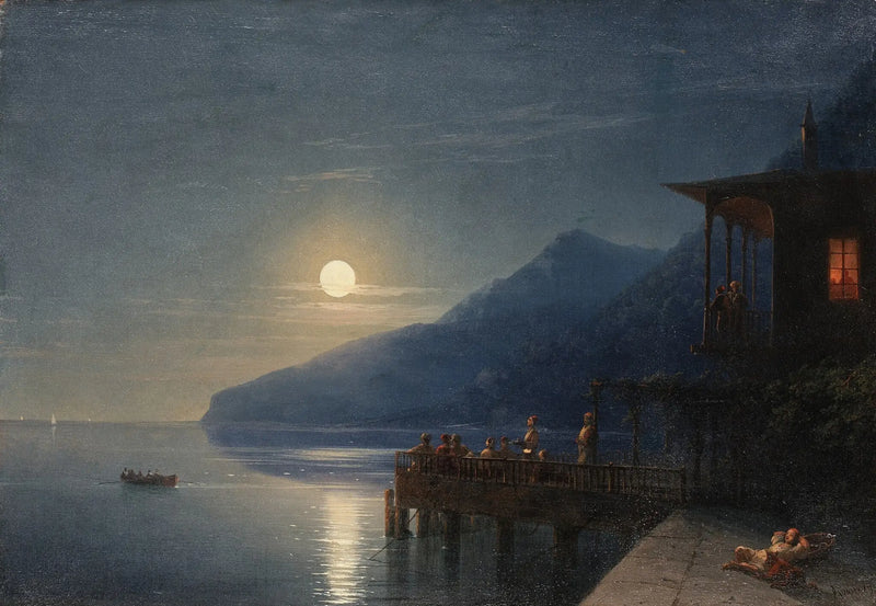 En natt under måneskinn ved Krim-kysten - Ivan Aïvazovski

Source:
Une nuit au clair de lune sur la côte de Crimée - Ivan Aïvazovski