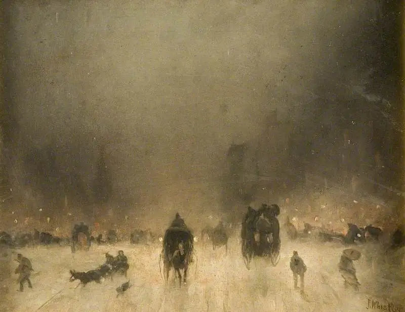 En tåkete natt i London - James Abbott McNeill Whistler