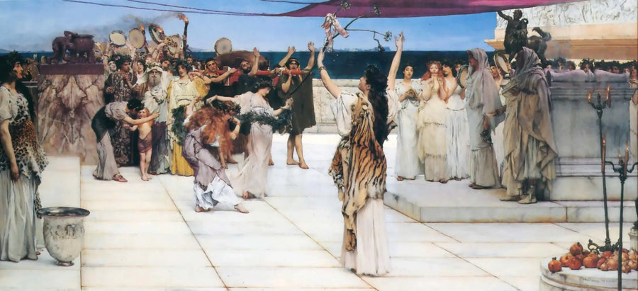 En ofring til Bacchus - Lawrence Alma-Tadema