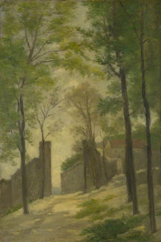 En dør bak trærne - Stanislas Lépiné