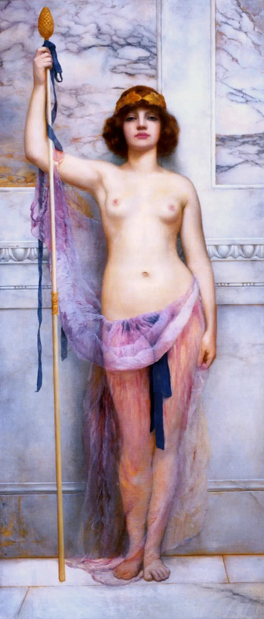 En prestinne - John William Godward