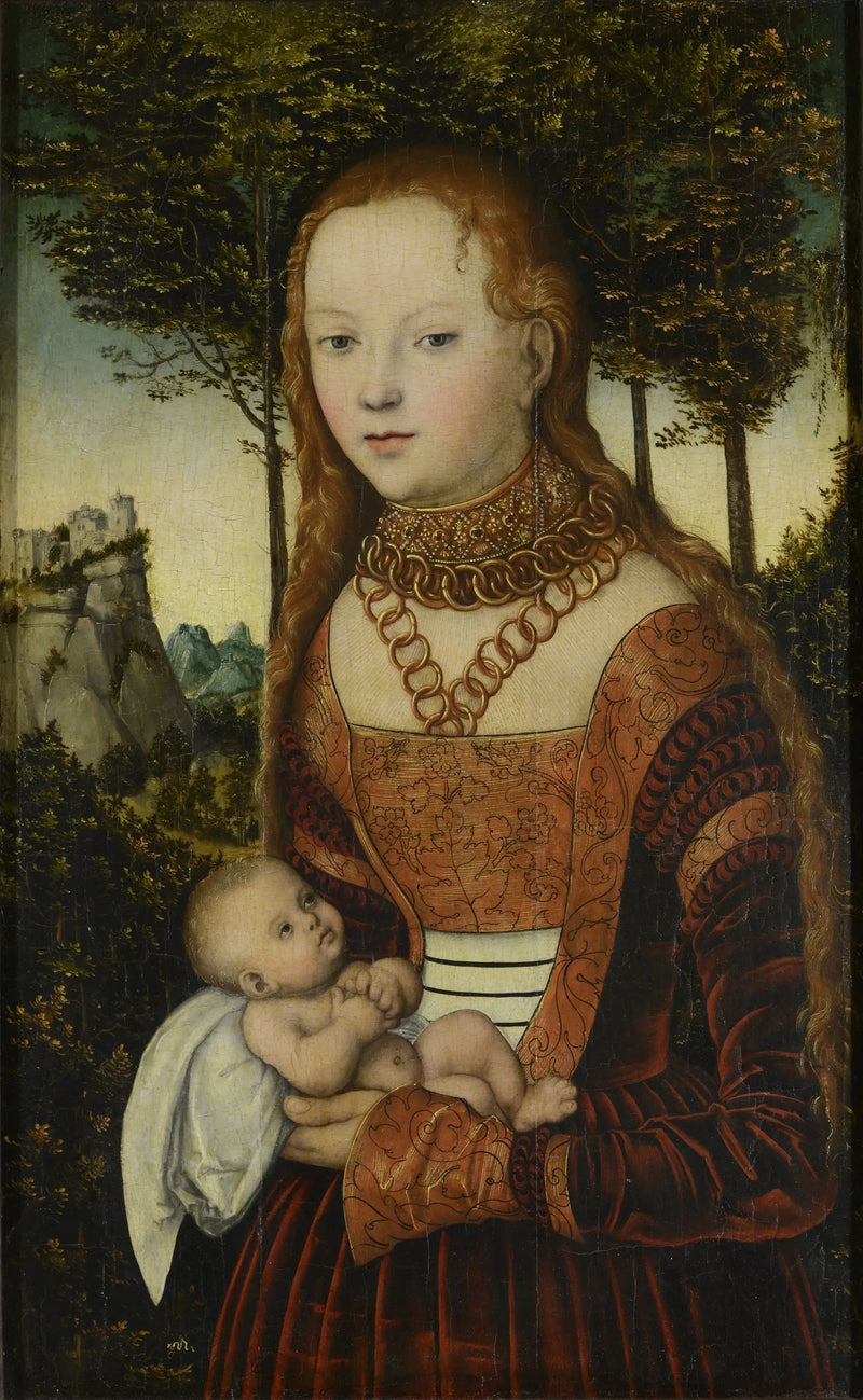 En prinsesse voldtatt av Saint Chrysostom - Lucas Cranach den eldre