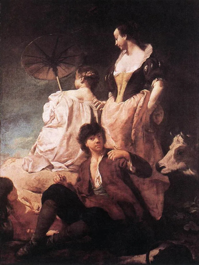 En spasertur på landsbygda - Giovanni Battista Piazzetta
