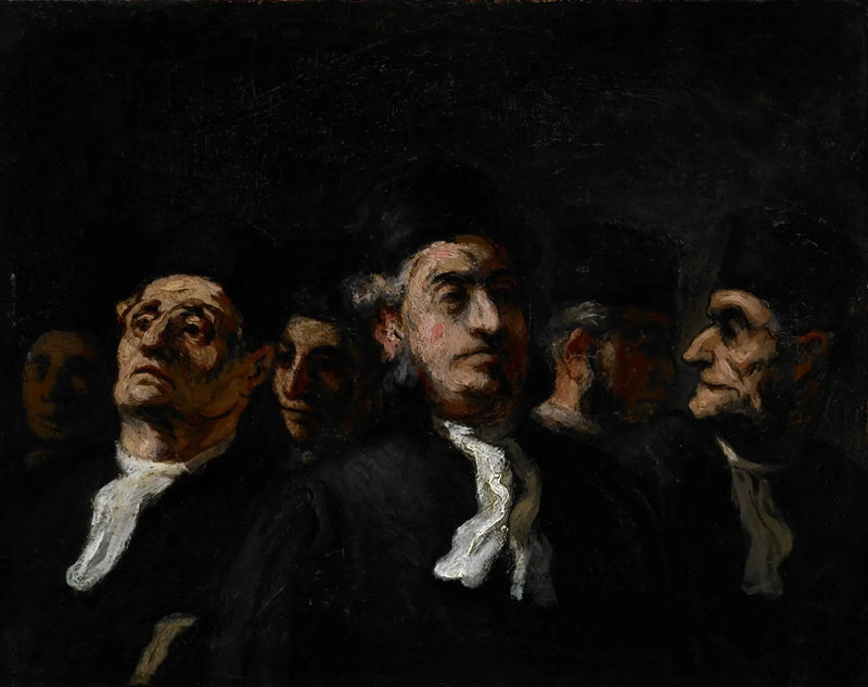 Et møte med advokater - Honoré Daumier
