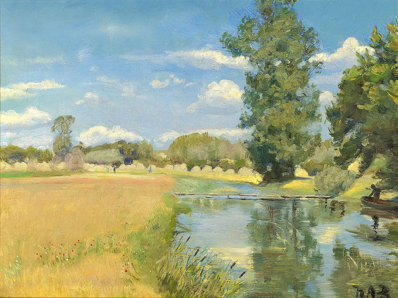 En elv som krysser et landskap under innhøstingen. - H. A. Brendekilde

Source:
Une rivière traversant un paysage au moment des récoltes. - H. A. Brendekilde