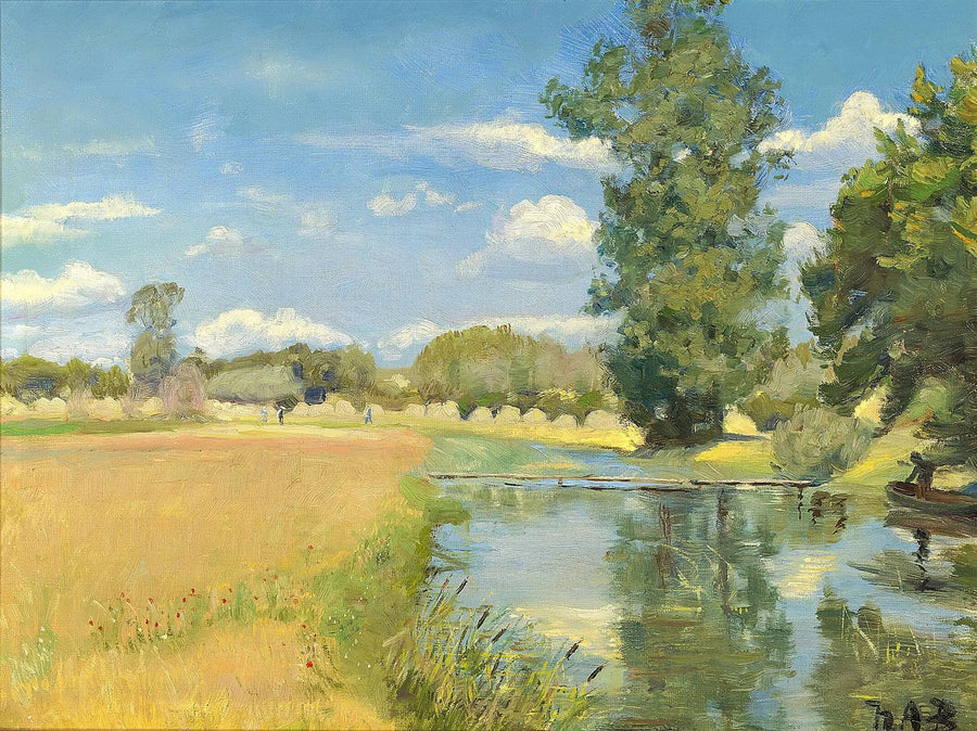 En elv som krysser et landskap under innhøstingen. - H. A. Brendekilde

Source:
Une rivière traversant un paysage au moment des récoltes. - H. A. Brendekilde