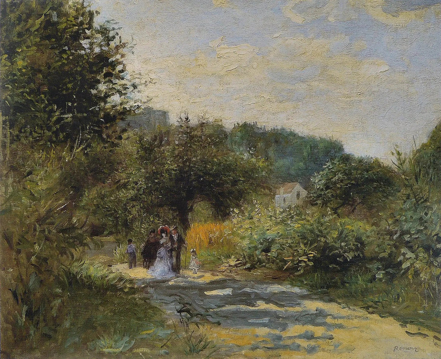 En vei i Louveciennes - Pierre-Auguste Renoir