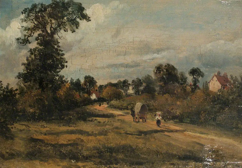 En landsbygdvei - John Constable