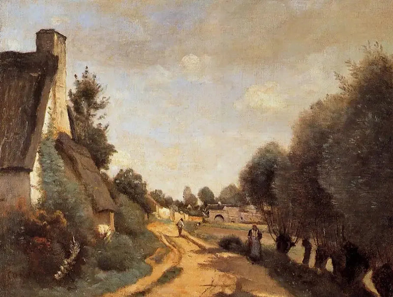 En vei nær Arras - Jean-Baptiste Camille Corot