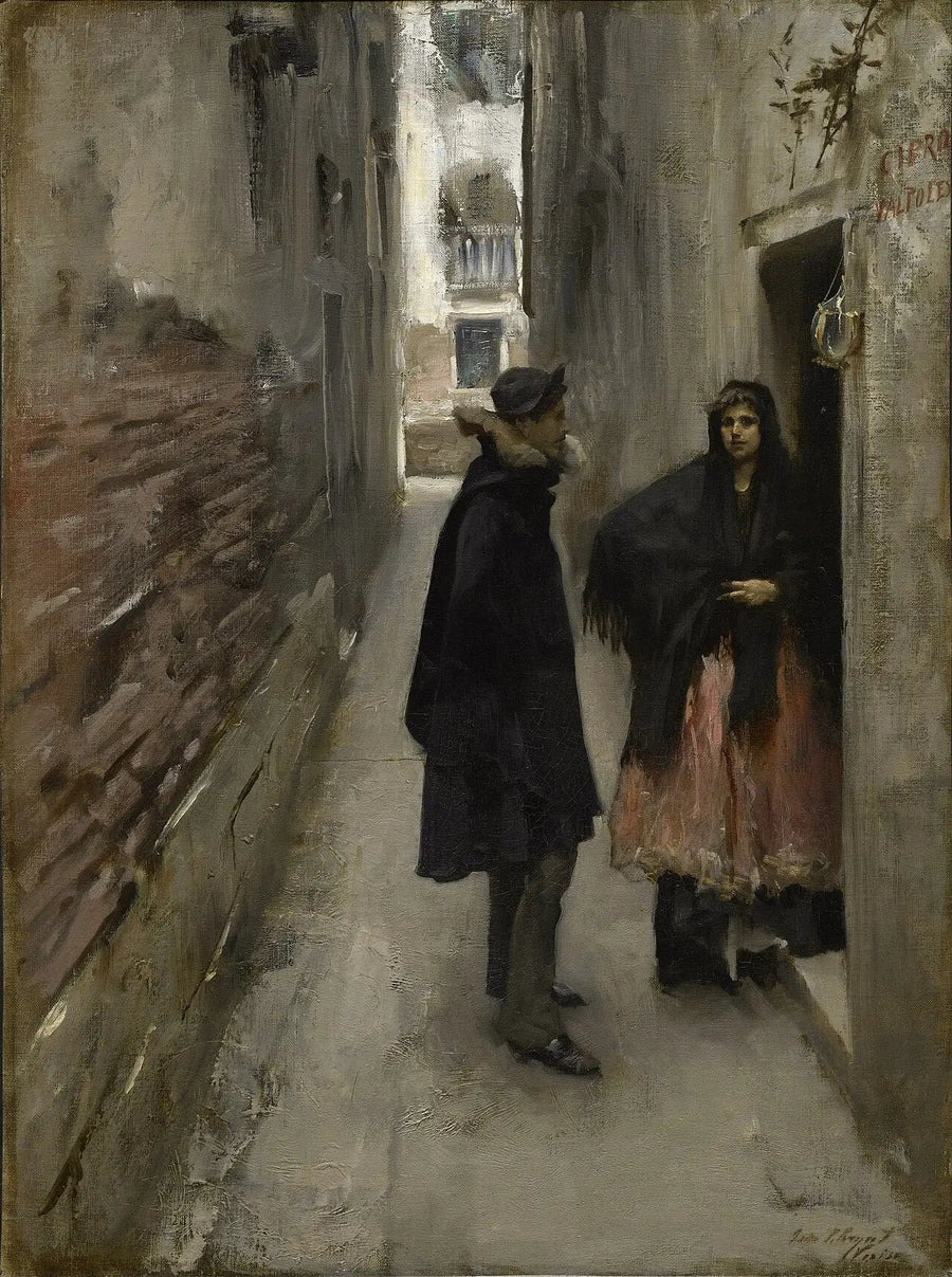 En gate i Venezia - John Singer Sargent