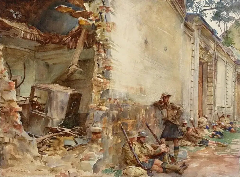 En gate i Arras - John Singer Sargent