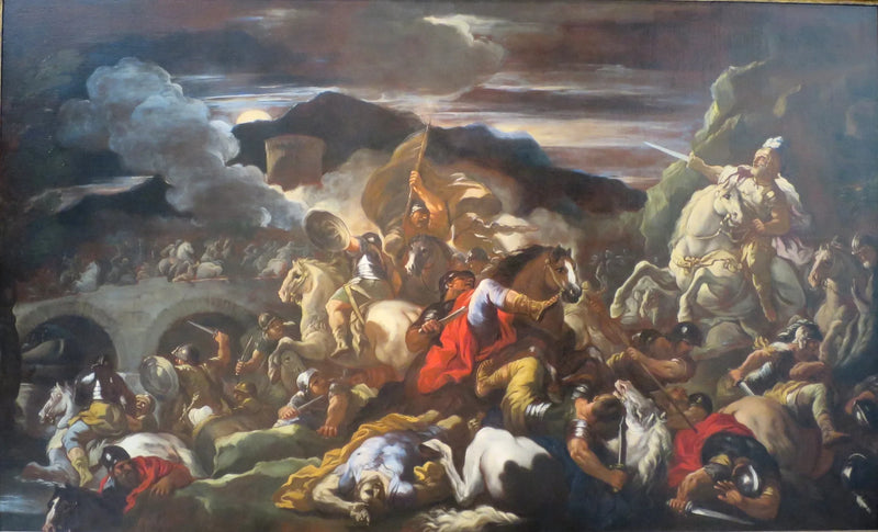 En slagsscene - Luca Giordano