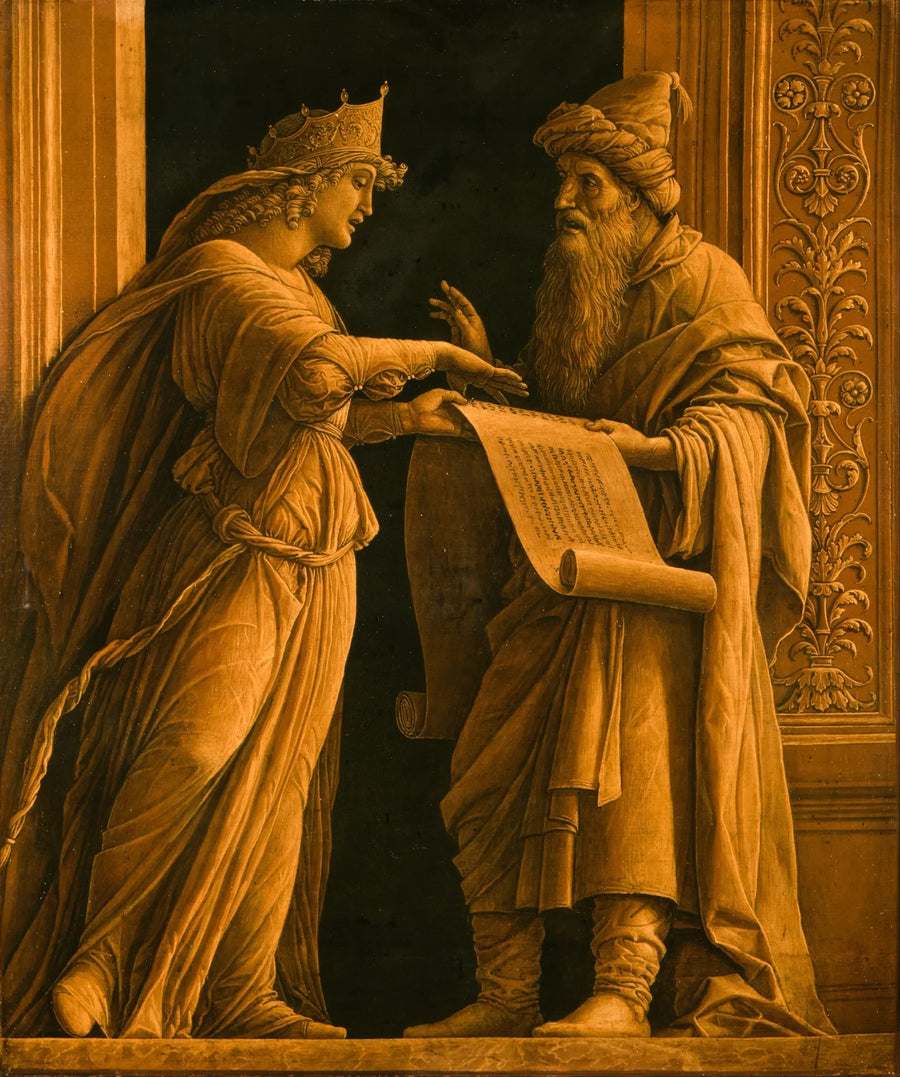 En sibyll og en profet - Andrea Mantegna