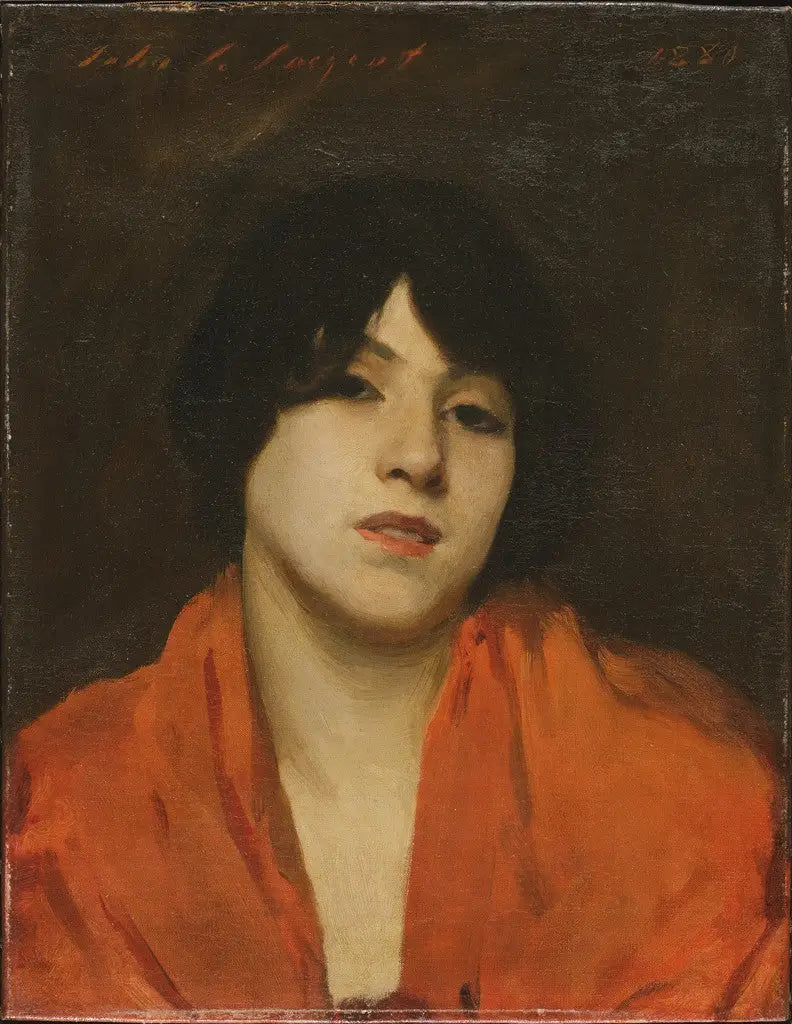 En venetiansk kvinne med skarlagen sjal (« Gigia Viani ») - John Singer Sargent
