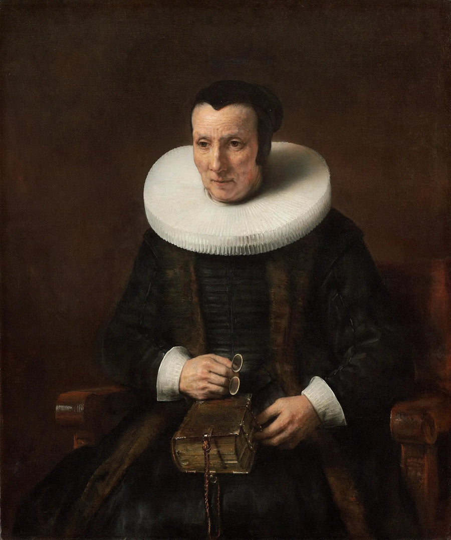 En gammel dame med en bok - Rembrandt