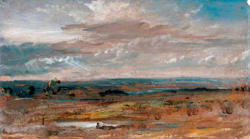 Utsikt i Hampstead, kvelden - John Constable