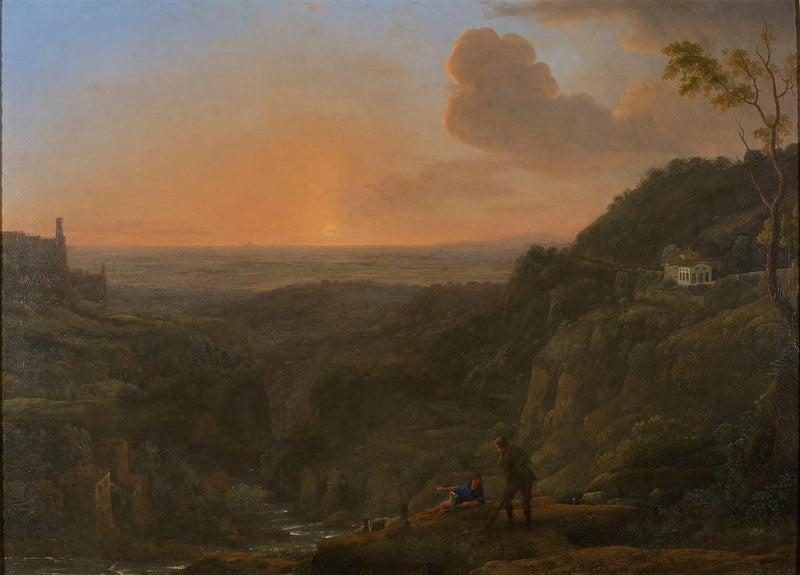 Utsikt over landskapet fra Tivoli - Claude Lorrain
