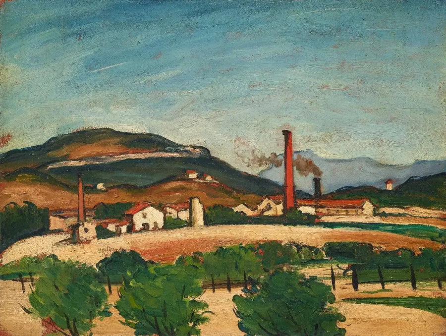Fabrikker nær Mont de Cengle - Paul Cézanne