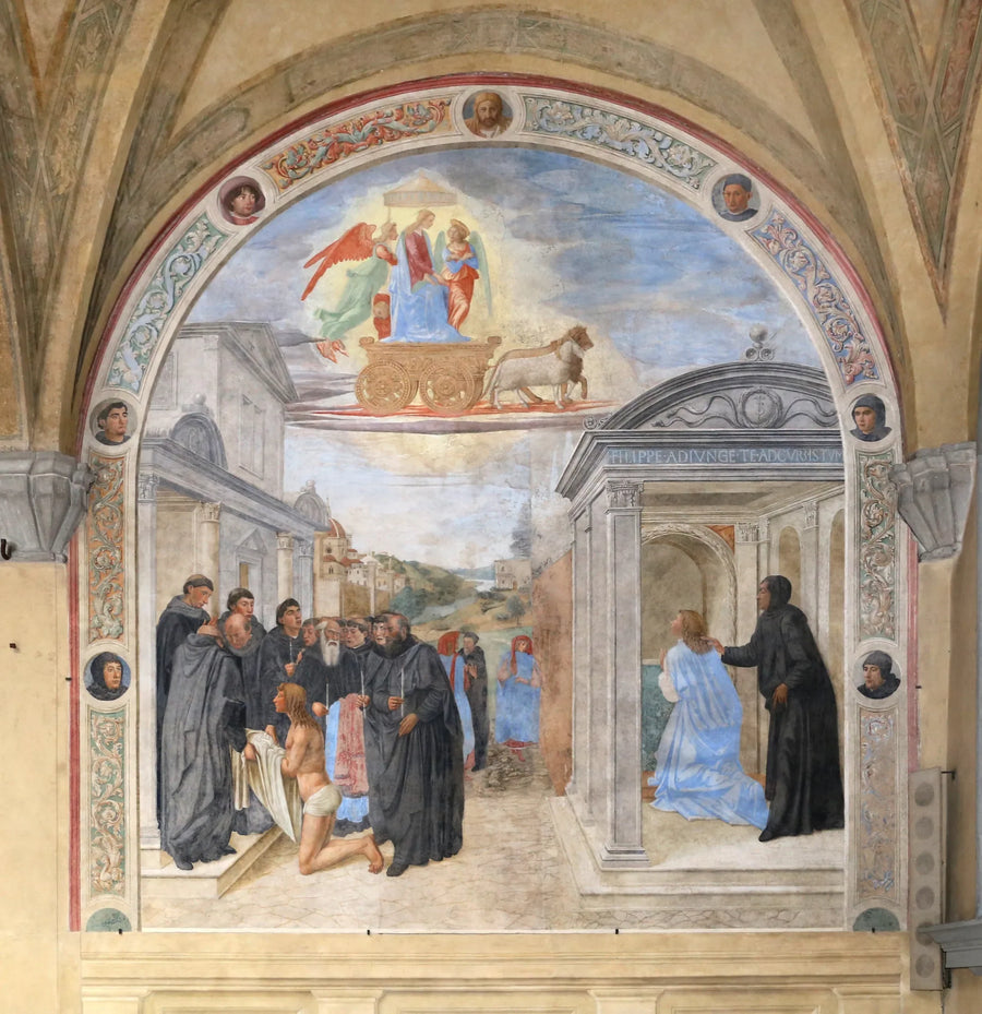 Verk av Saint Philippe Benizi - Cosimo Rosselli