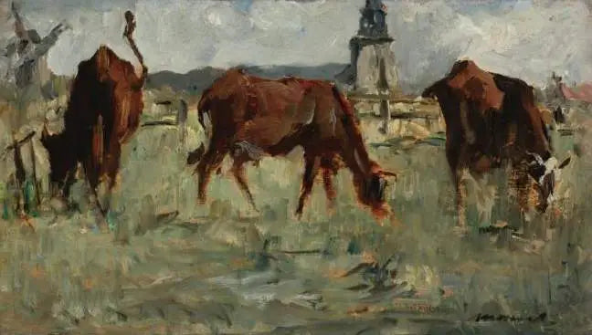 Kuer på beite - Édouard Manet