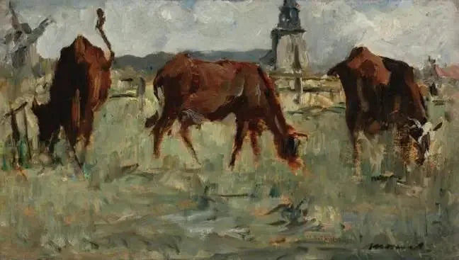 Kuer på beite - Édouard Manet
