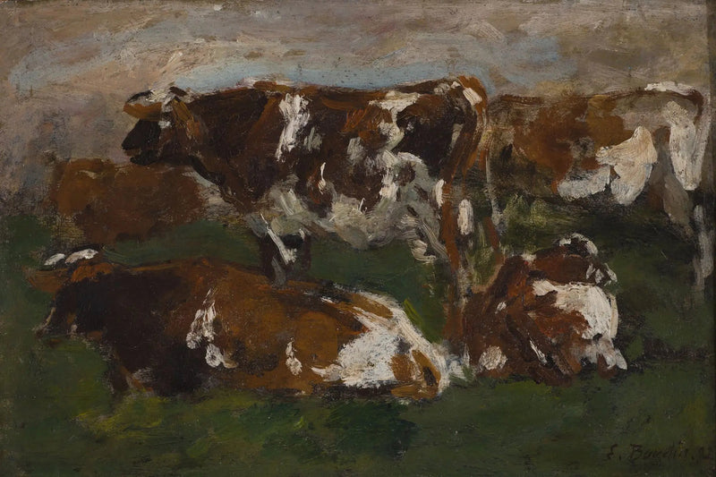 Kuer langs Touques - Eugène Boudin
