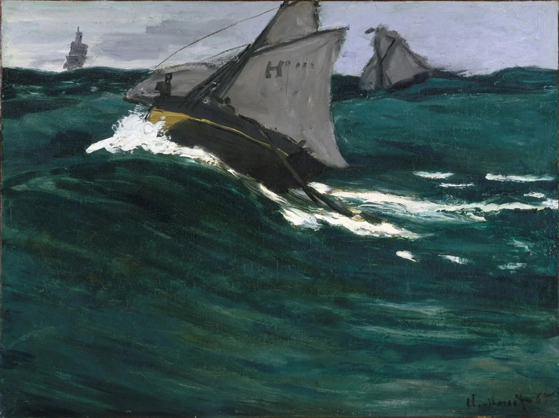 Den grønne bølgen W73 - Claude Monet